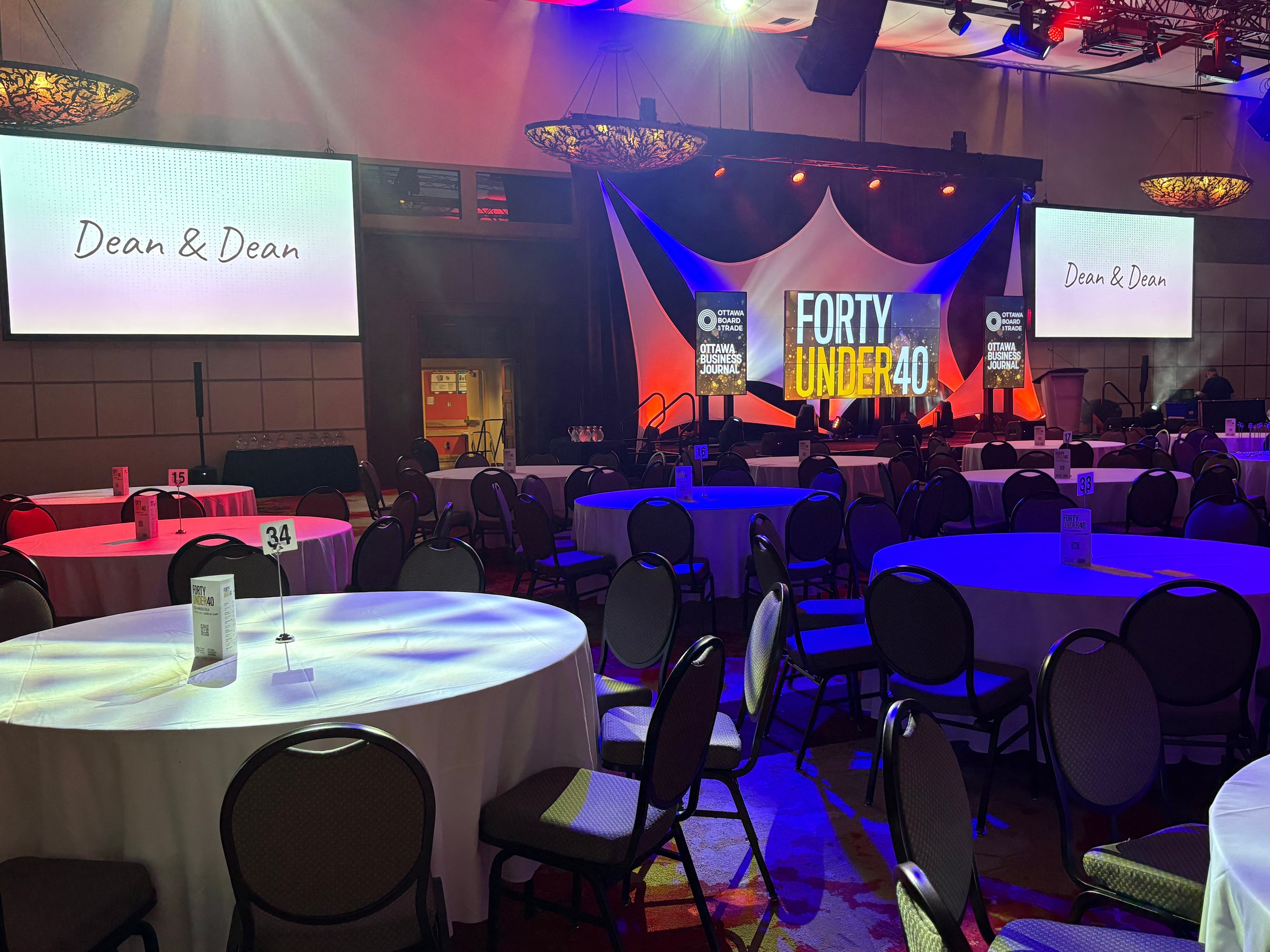 Dean & Dean Live set within an event space